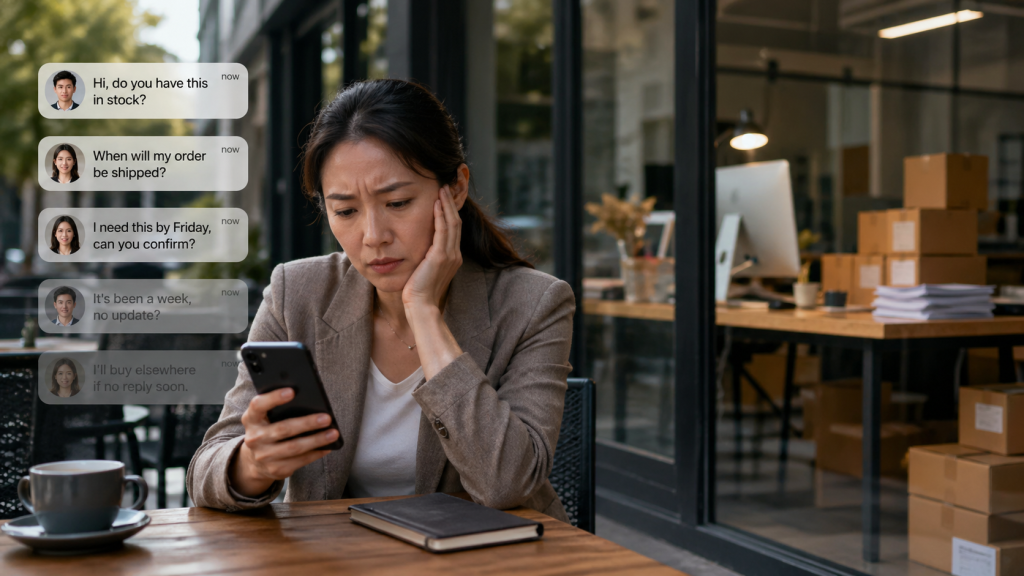 Busy business owner with rising concerns